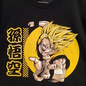 Black size small dragon ball t shirt